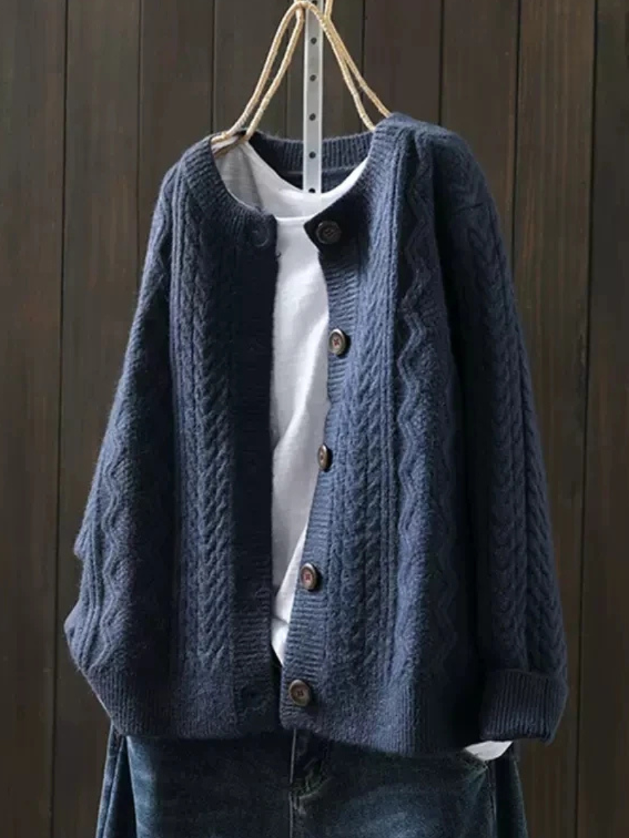 THE LORENZA | CABLE CARDIGAN
