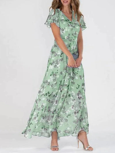 Christa™ | Elegant V-Neck Maxi Dress