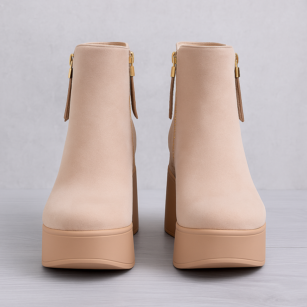 MARGHERITA™ – Ankle Boots with Wedge Heel and Rhinestones