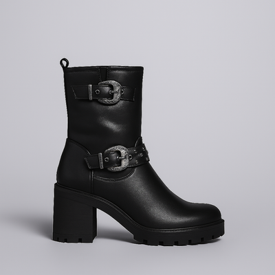 TALLINN™ – Black Ankle Boots with Comfortable Heel