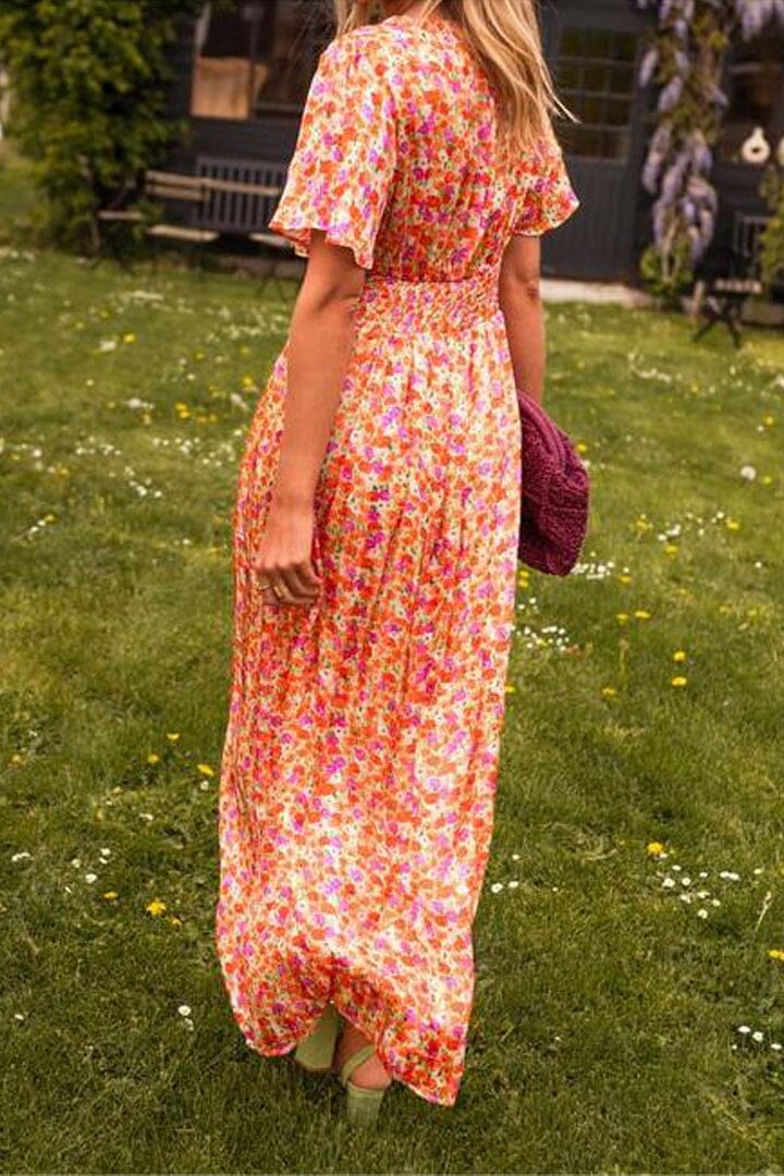 Sandra Chic V-Neck Maxi Dress