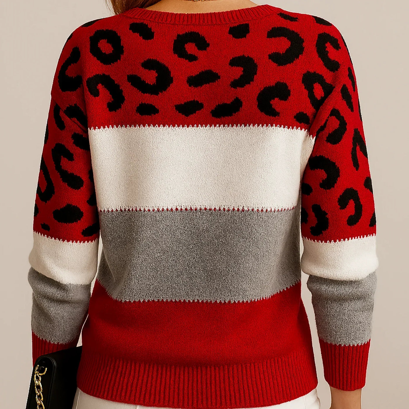 PASCALINE | LEOPARD PRINT CASUAL SWEATER