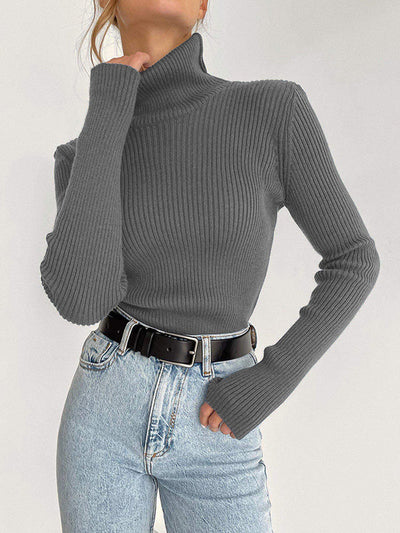 Celeste | Ribbed Turtleneck Sweater