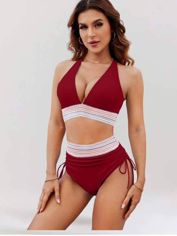 Sheila – High-Waisted Bikini Set with Tummy Control