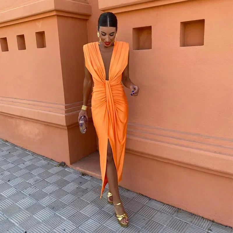 Felicity | Drape-Detail Bodycon Dress