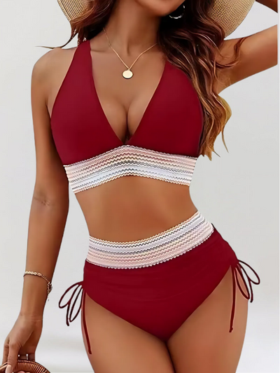 Sheila – High-Waisted Bikini Set with Tummy Control