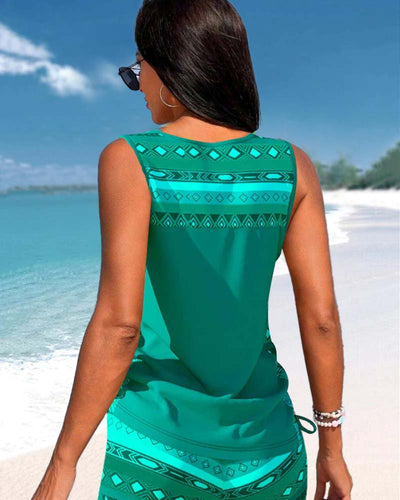 Pearl - Tankini Featuring Geometric Print