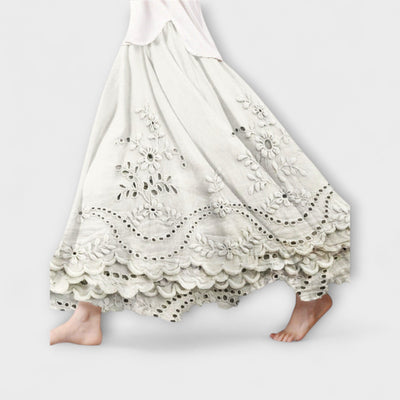 Luna – Boho Maxi Dress with Embroidery