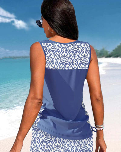 Pearl - Tankini Featuring Geometric Print