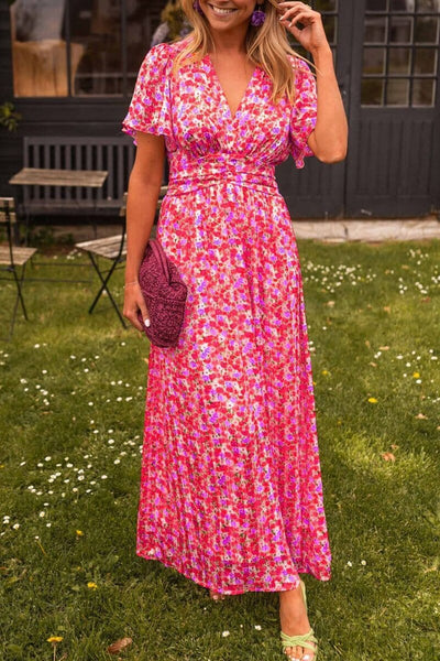 Sandra Chic V-Neck Maxi Dress