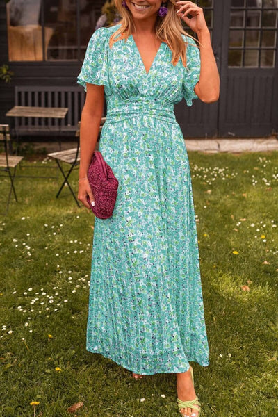 Sandra Chic V-Neck Maxi Dress