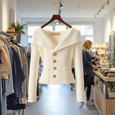 Lexie | Bold Buttoned Sweater Jacket