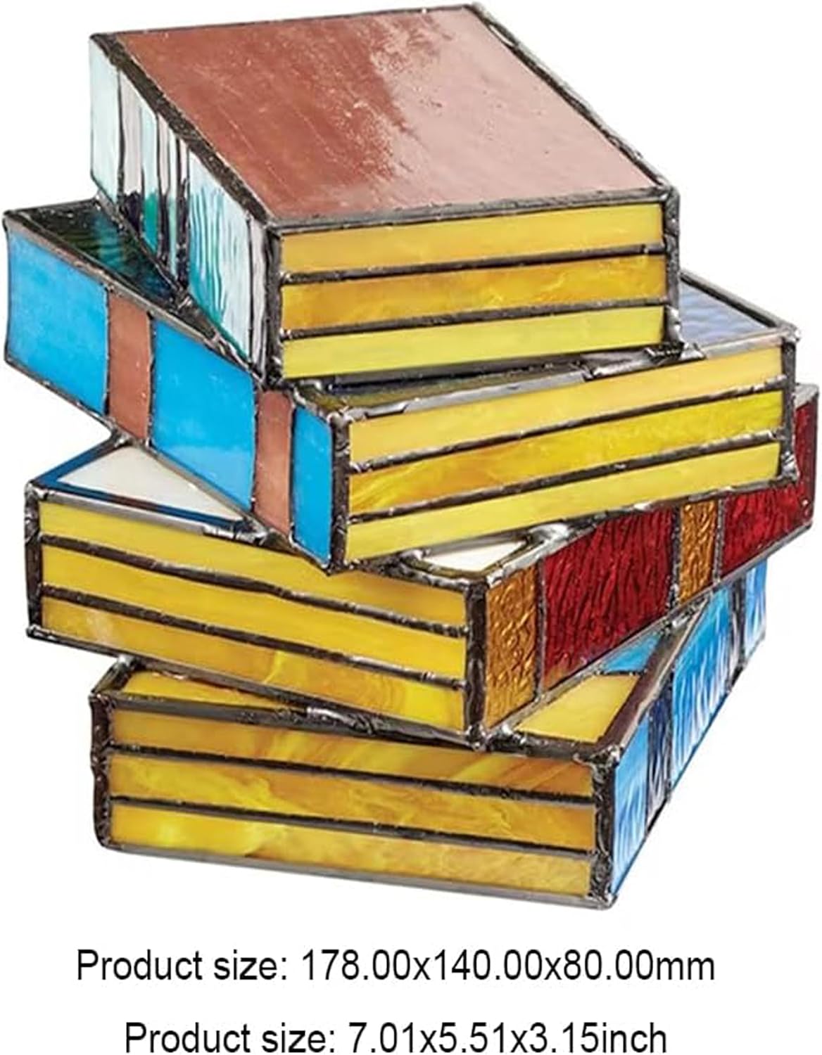 Gestapelde Glazen Boeklamp