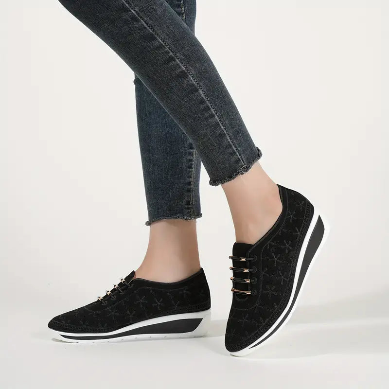 Casual low top wedge orthopedic sneakers