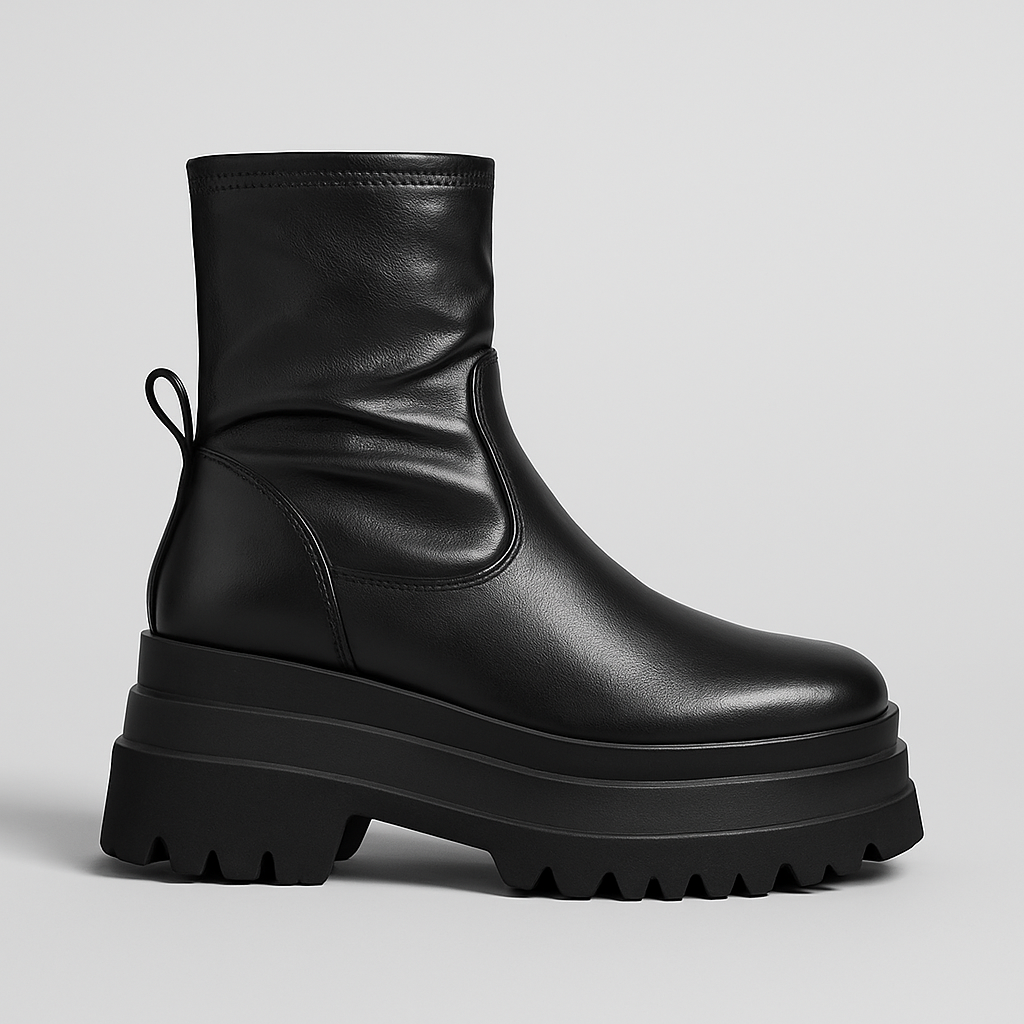 EVELIN™ – Elastic Ankle Boots with Chunky Platform