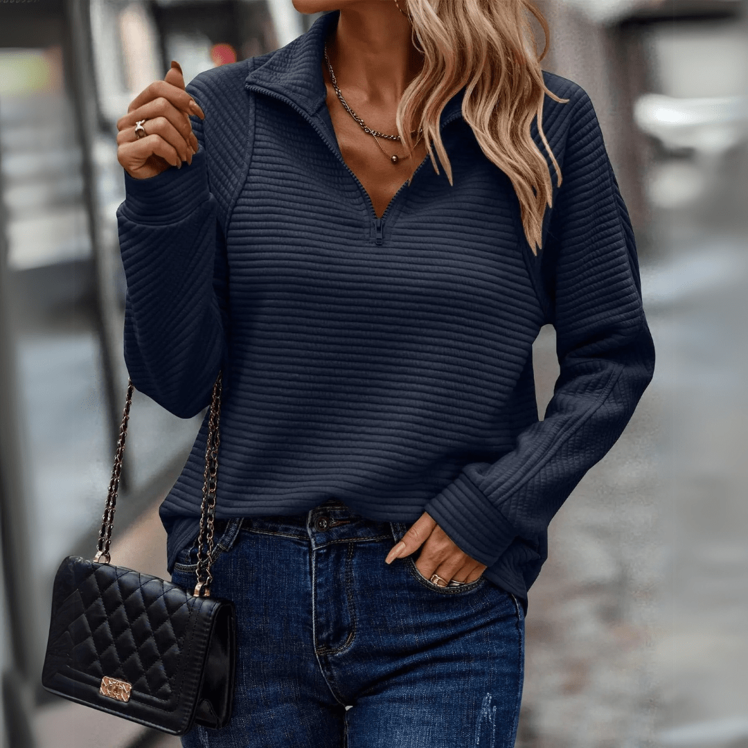 Kathleen | Casual Zip Sweater