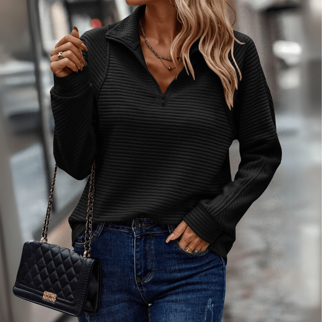 Kathleen | Casual Zip Sweater