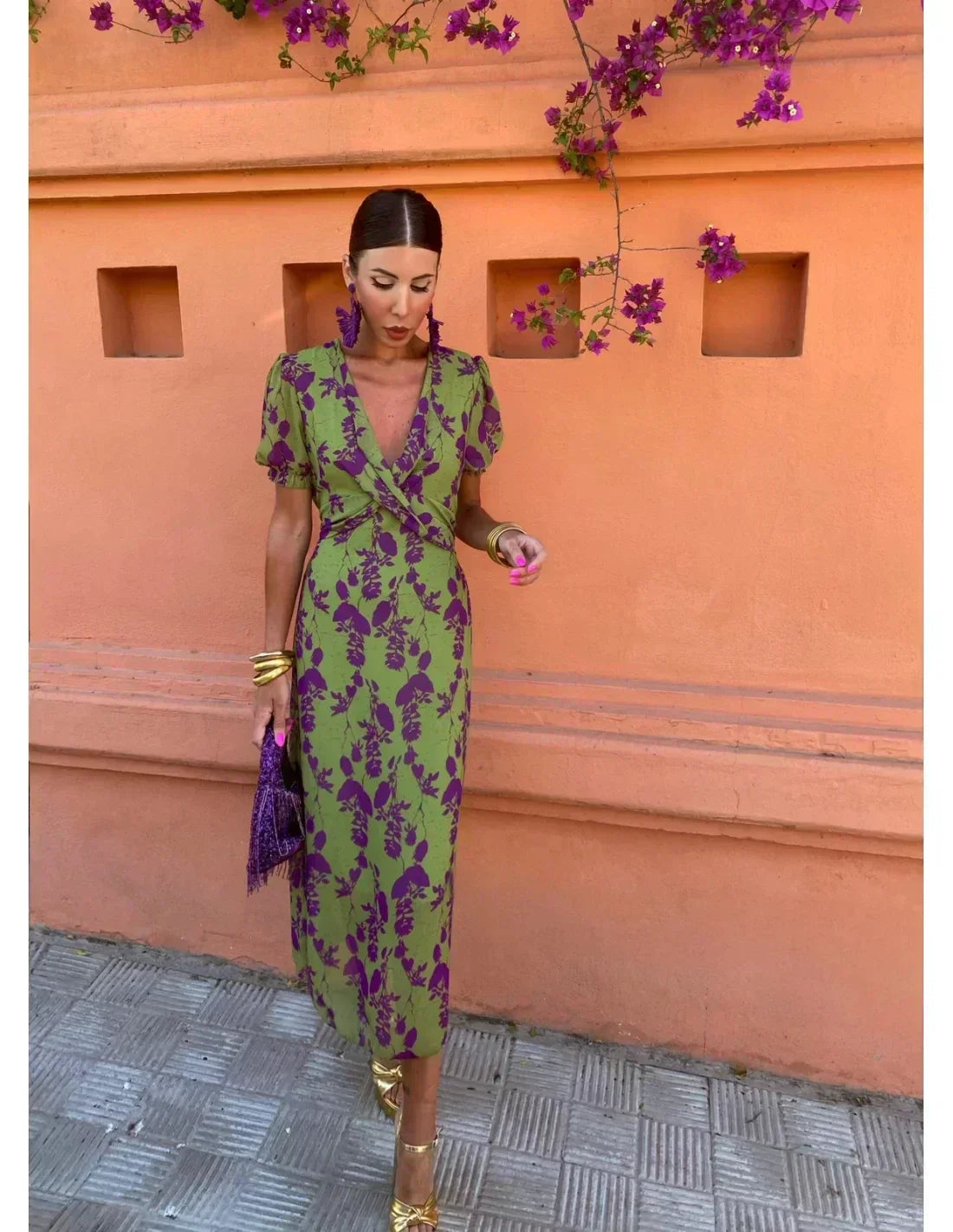 Rhiannon™ | Elegant Women's Dress with Stunning Print