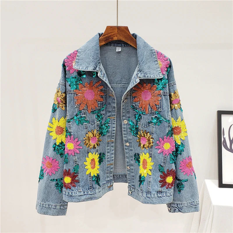 Sequins Sunflower Jacket