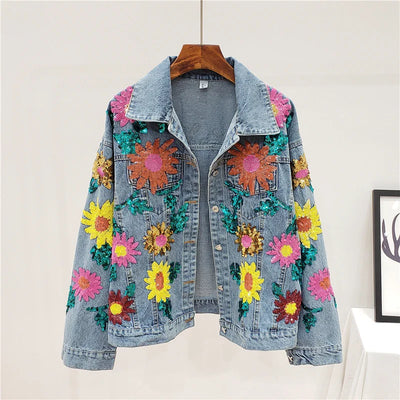 Sequins Sunflower Jacket