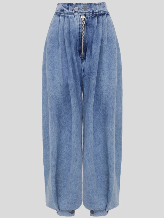 Una™ | Jeansy z Wysokim Stanem Balloon