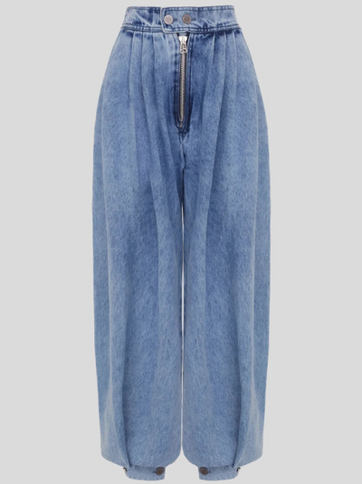 Una™ | Jeansy z Wysokim Stanem Balloon