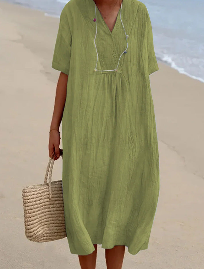 Ellie™ | Casual V-Neck Summer Dress