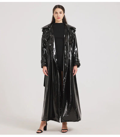 Mihaela Leather Trench Coat