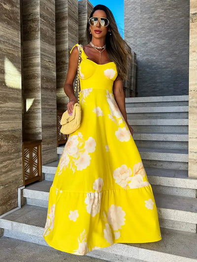 Lisa ™ | Stylish Floral Maxi Dress with Slit