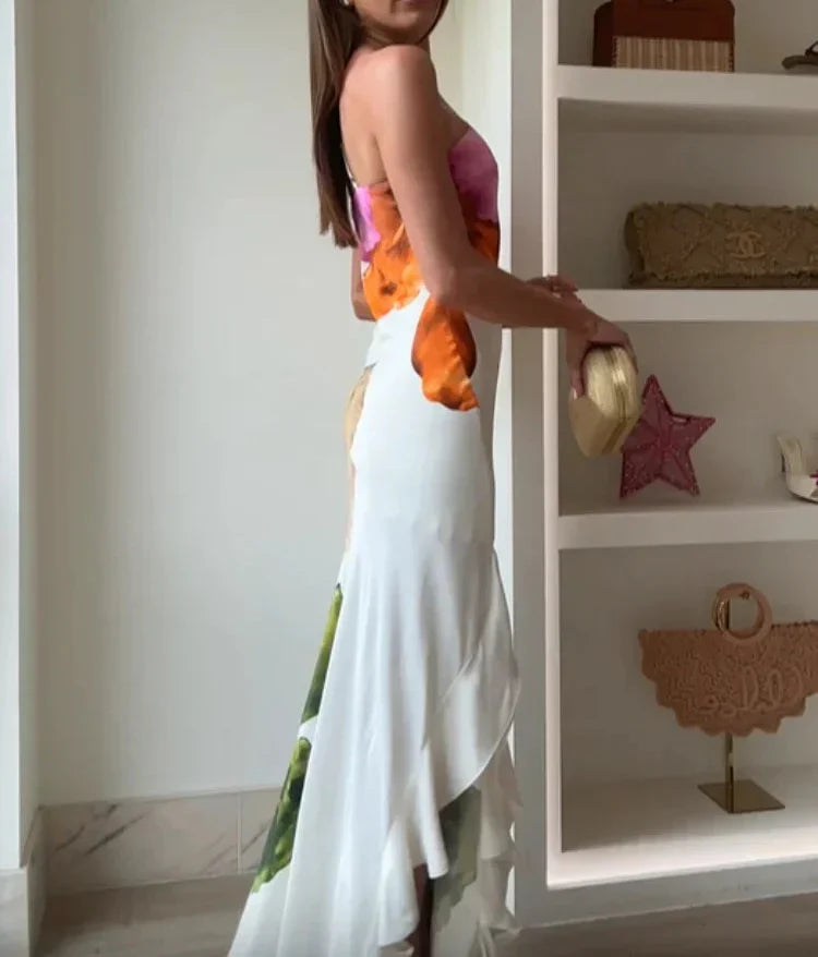 The Diana™ - Elegant Patchwork Maxi Dress