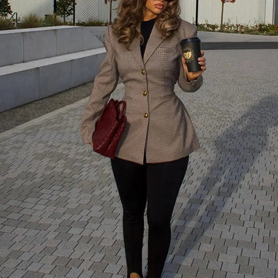Plaid Suit Coat
