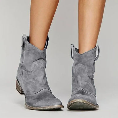 ZINNY™ – Vintage Western Ankle Boots for Women