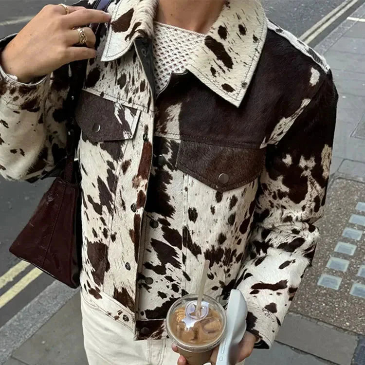 Spotted Printed Jacket