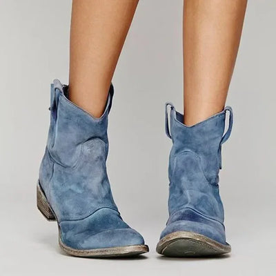 ZINNY™ – Vintage Western Ankle Boots for Women
