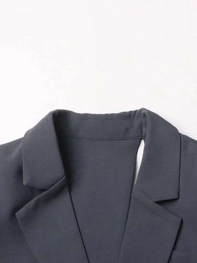 Bell Asymmetric Cutout Blazer