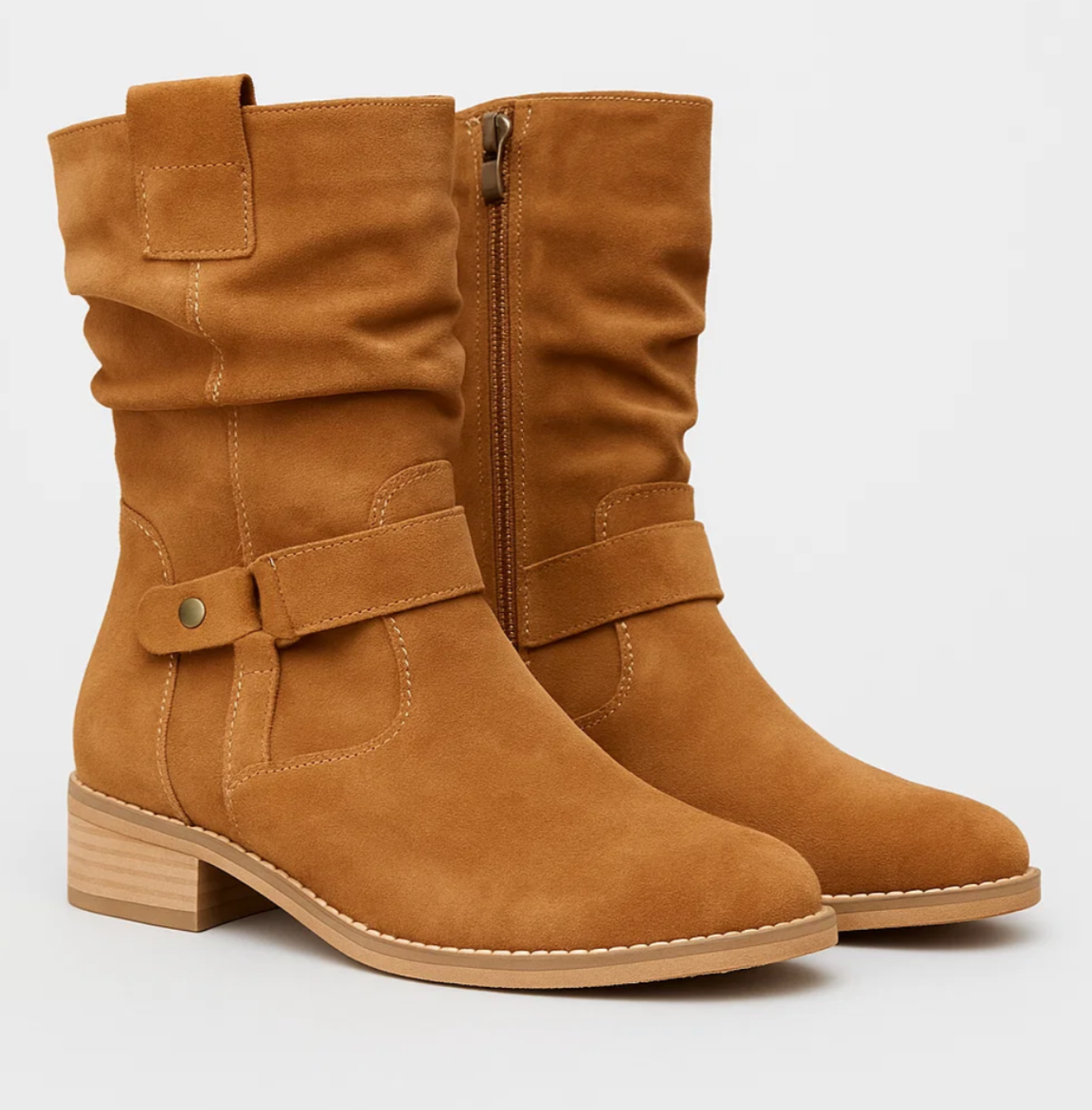 LORENA™ – Suede Boots with Timeless Elegance