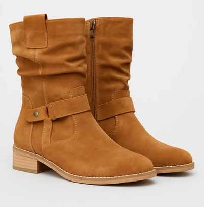 LORENA™ – Suede Boots with Timeless Elegance