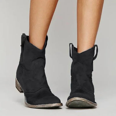 ZINNY™ – Vintage Western Ankle Boots for Women