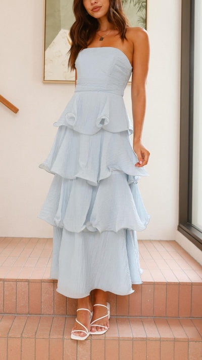 Kate | Tiered Ruffle Maxi Dress