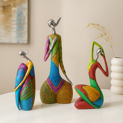 Abstract Kleurrijke Vrouw