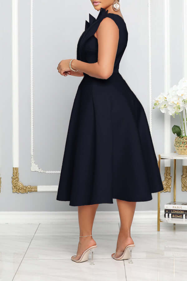 Natalia | Stylish One-Shoulder Midi Dress