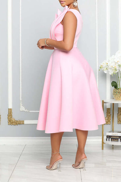 Natalia | Stylish One-Shoulder Midi Dress