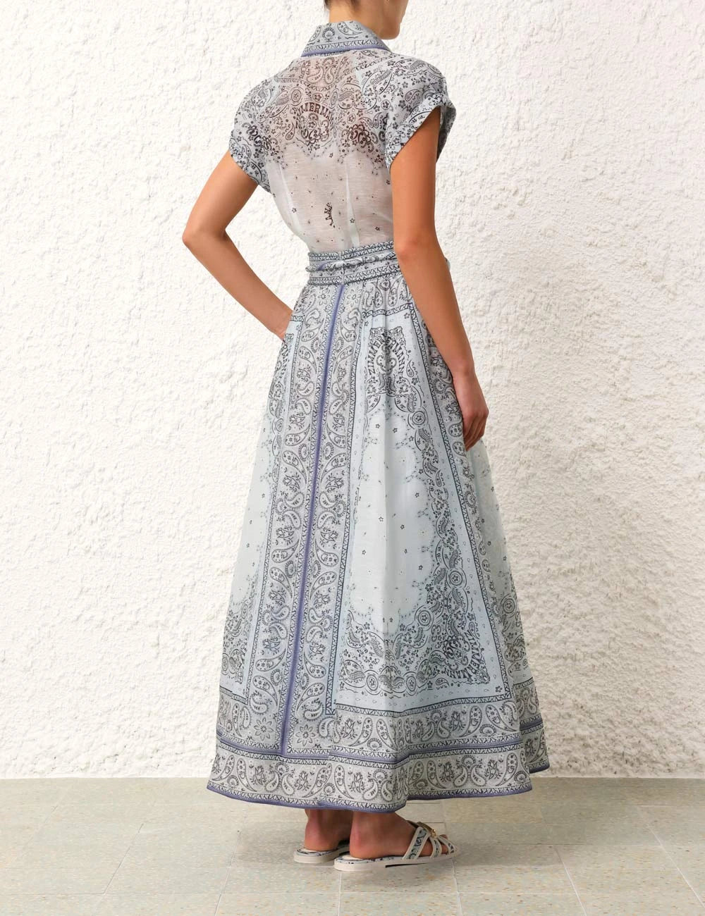 Lucia™ | Button-Down Belted Waist Dress