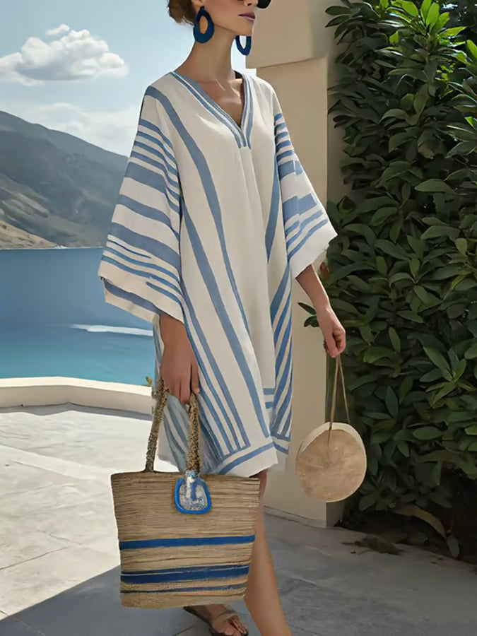 Blue Skies Linen Dress