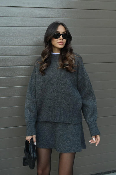 The Madison™ - Knit Suit (Top + Skirt)