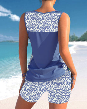 Pearl - Tankini Featuring Geometric Print