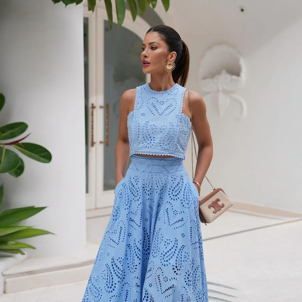 Azzurra Elegance Skirt & Top Set