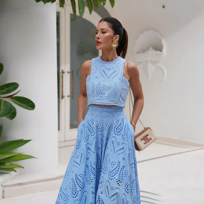 Azzurra Elegance Skirt & Top Set