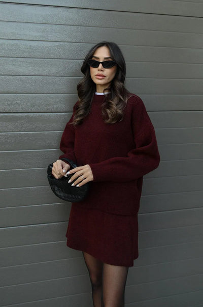 The Madison™ - Knit Suit (Top + Skirt)
