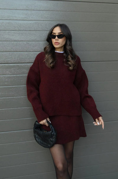 The Madison™ - Knit Suit (Top + Skirt)